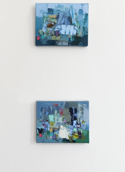 Le petit jardin - Perrine Rabouin - diptyque - art contemporain