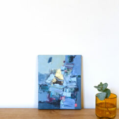 Petites routes bleues - Perrine Rabouin - tableau contemporain