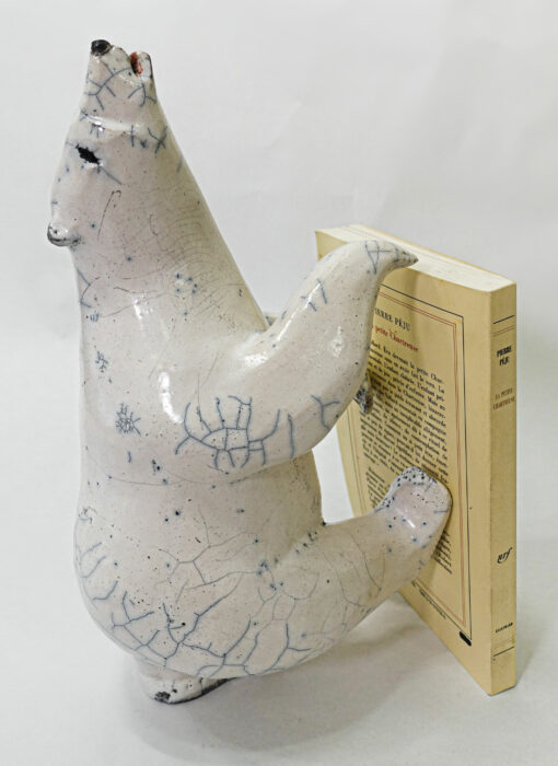 Grand ours dansant - Bennie - objet d’art - céramique - Raku