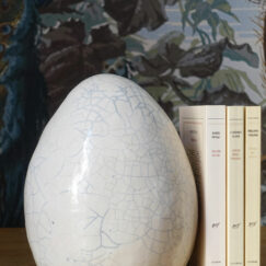 Œuf moyen - Middle-sized egg - Bennie - objet d’art - céramique - Raku