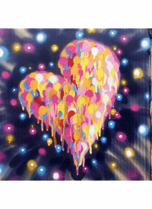cosmic heart - immyc - peinture - street art