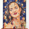 Girl with spheres - Marion Cotillard marion cotillard - james cochran - peinture - street art