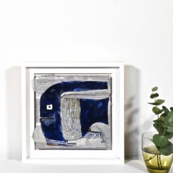 Peinture technique mixte - Poisson rayé - Striped fish -Cécile Colombo - vue situation