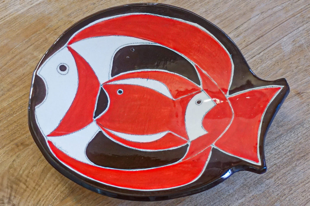 Raphaël - Cécile Colombo - plat en céramique poisson