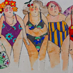 une belle brochette - A Nice Bunch Of Bathers - cécile colombo - detail