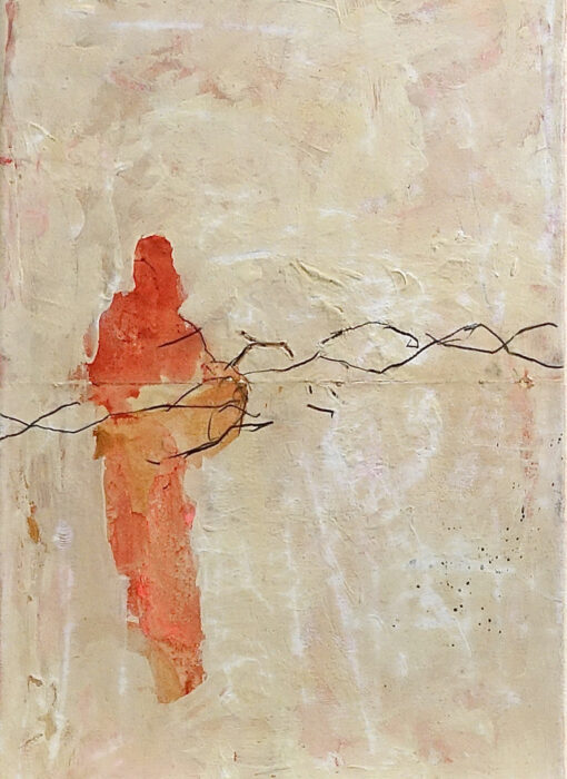 Silhouette rouge - Philippe Croq - peinture contemporaine
