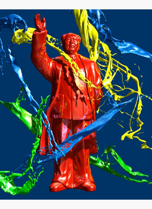 mao splash - dominique mulhem - holographie lenticulaire - pop art - art contemporain