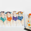 Lili Nine Huguette Suzanne - Peinture technique mixte - baigneuses en maillots - Cécile Colombo - en situation