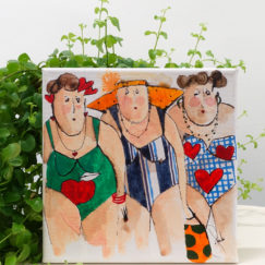 Louise Margot Claudia - Cécile Colombo - peinture - vue situation