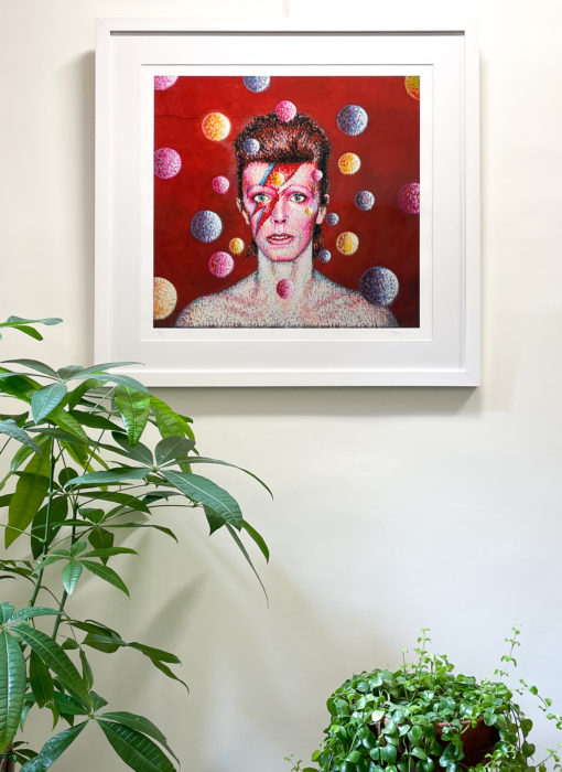 David Bowie fresque mural- James Cochran aka jimmy C - street art - vue situation