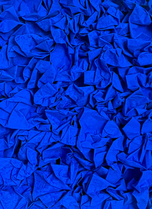 Petite boîte 2 - SB2 - Éric Robin - artiste contemporain - tableau papier froissé - détail