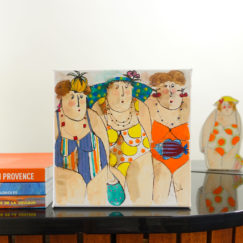 Marguerite Lisette Lulu bathers - cécile colombo - peinture contemporaine - en situation 