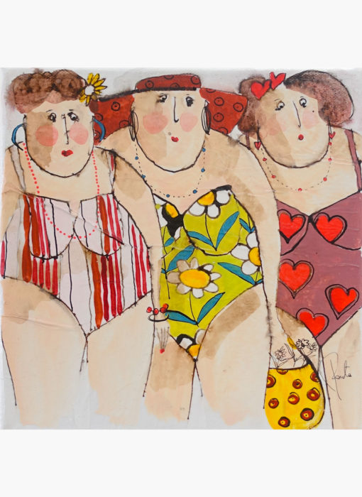 Mireille Lulu pauline bathers - cécile colombo - peinture contemporaine