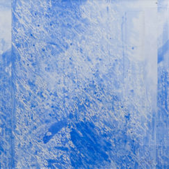 Grand Bleu 15 - large blue - M.Cohen - peinture papier - détouré