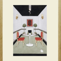 Henri Matisse & le lapin - damien nicolas roux - dessin - encadré