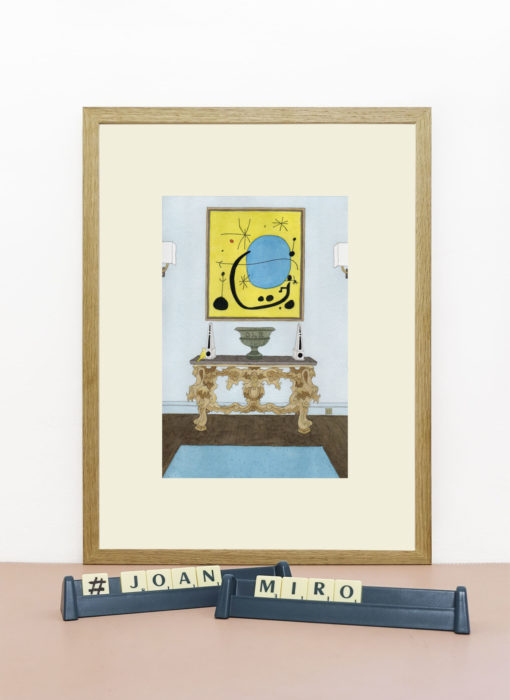 Joan Miró & le canari - damien nicolas roux - dessin - mise en situation