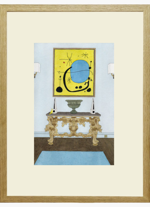 Joan Miró & le canari - damien nicolas roux - dessin - encadré