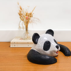 Famille panda grand - Panda family big ceramic - Bennie - céramique contemporaine - profil