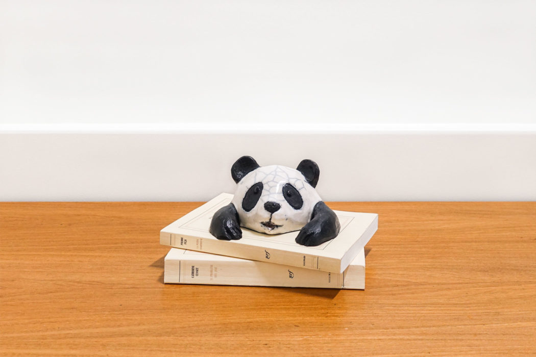 Famille panda petit - Panda family small ceramic - Bennie - céramique contemporaine - mise en situation