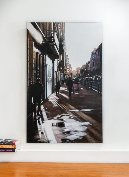 Rue Leon Gambetta Lille - Street Leon Gambetta - Duytter - peinture acrylique sur toile - mise en situation