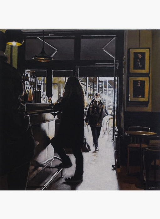 Bar du matin Toulouse - Duytter - peinture acrylique sur toile - détouré
