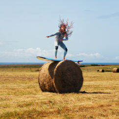 Surfeur sur meule - Grindstone Surfer - Aurélia Faudot - photographie - détail