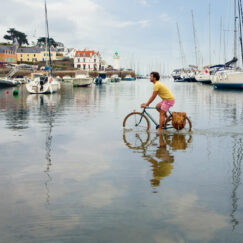 Vélo sur l'eau - cycling on water - Aurélia Faudot - détail