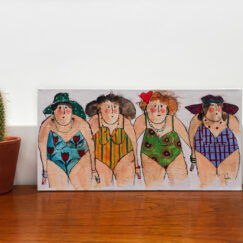 Bande de Baigneuses - Bunch of bathers - peinture - Cécile Colombo - mise en situation 