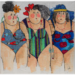 Iréne Angéle Henriette - Bathers - peinture - Cécile Colombo - détouré