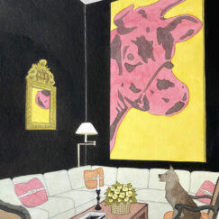 La vache de Warhol & le chien - The Warhol cow & the dog - Damien Nicolas Roux - détouré  