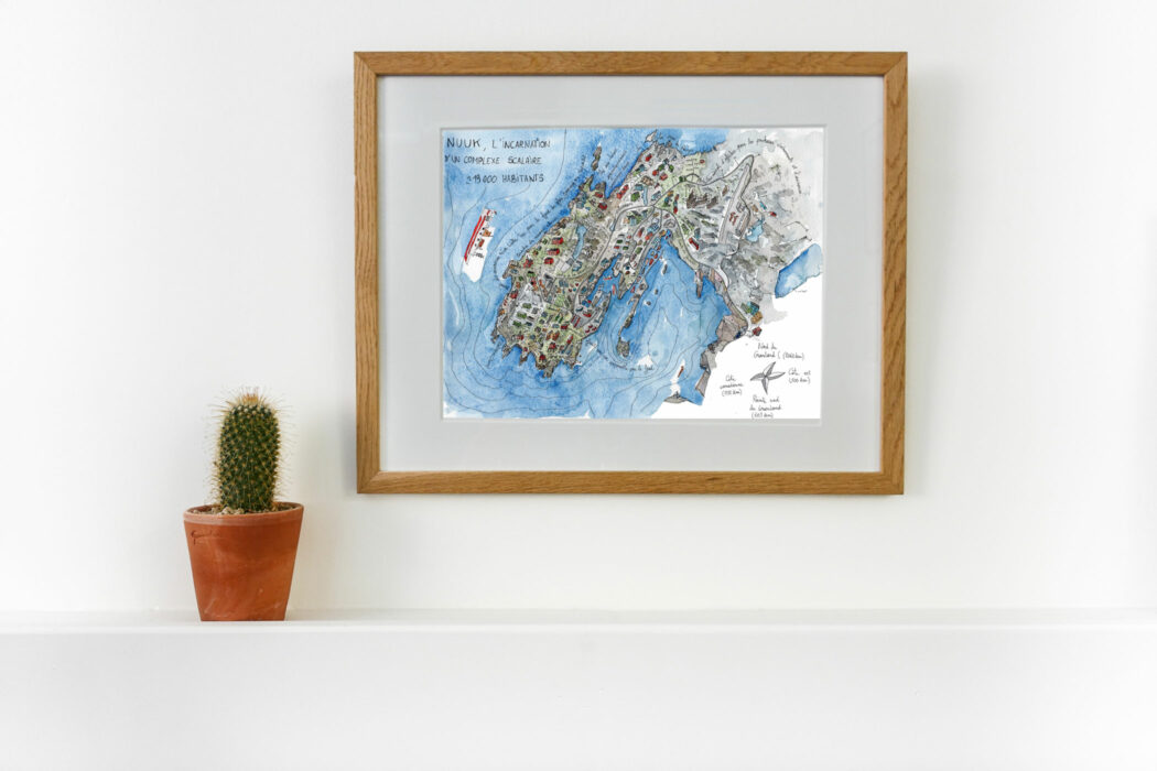 Nuuk Arctique - Amandine Maria - dessin - en situation