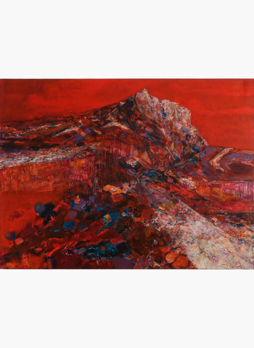 Clotilde Philipon montagne sainte victoire rouge detouré