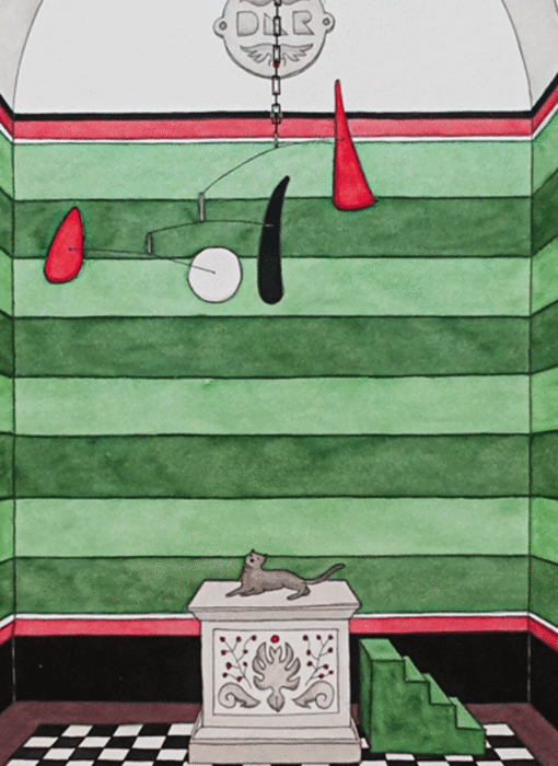 Le mobile de Calder 1le chat Damien Nicolas Roux détail