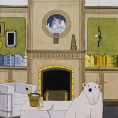 L'ours polaire & la table de glace Damien Nicolas Roux détouré