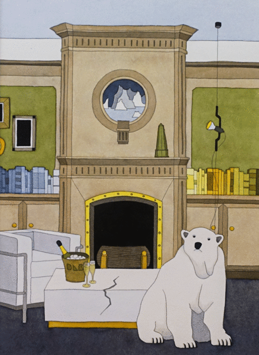 L'ours polaire & la table de glace Damien Nicolas Roux détouré