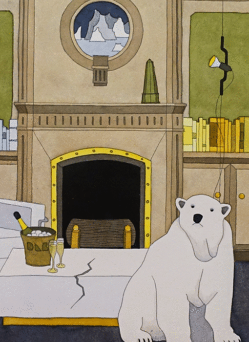 L'ours polaire & la table de glace Damien Nicolas Roux détail