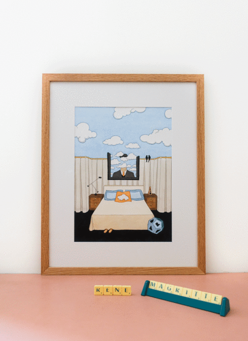 L'homme-nuage de René Magritte & la chambre des rêves damien Nicolas roux en situation