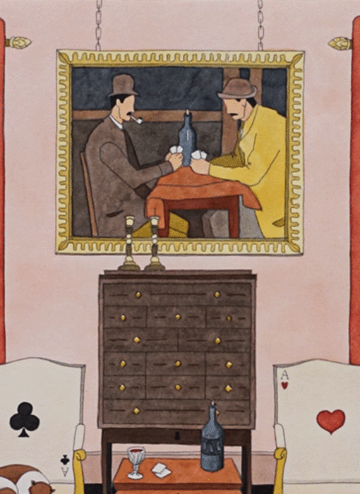 Les joueurs de cartes de Paul Cézanne & le chat – Image 2