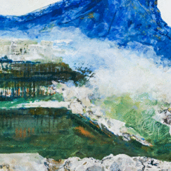 Sainte-Victoire dans la brume, Clotilde Philipon, détail