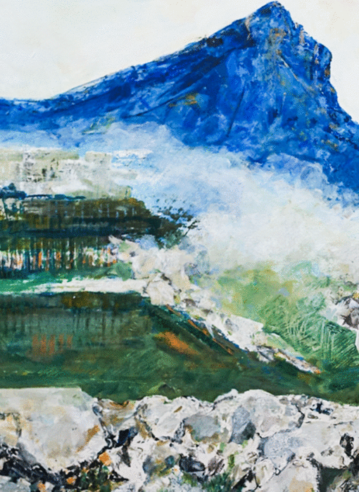 Sainte-Victoire dans la brume, Clotilde Philipon, détail