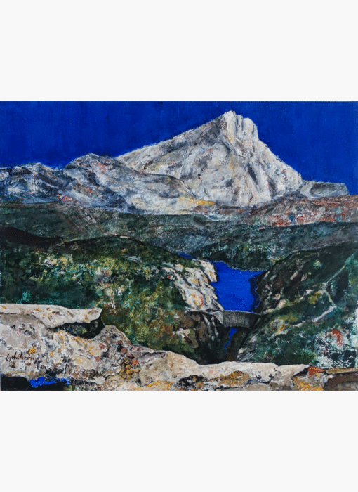 Le barrage Zola et la montagne Sainte-Victoire, Clotilde Philipon, détouré