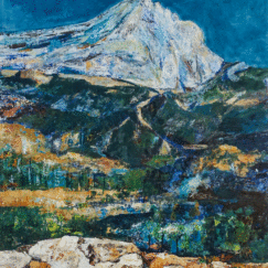 Les couleurs de Cézanne sur la Sainte-Victoire, Clotilde Philipon, détouré