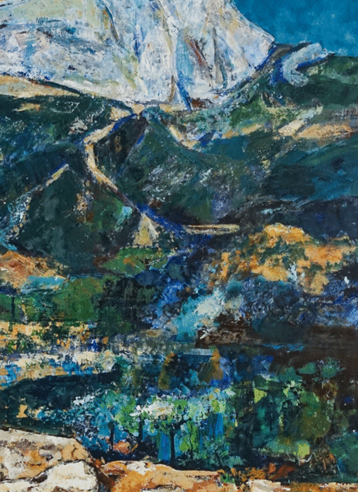 Les couleurs de Cézanne sur la Sainte-Victoire, Clotilde Philipon, détail